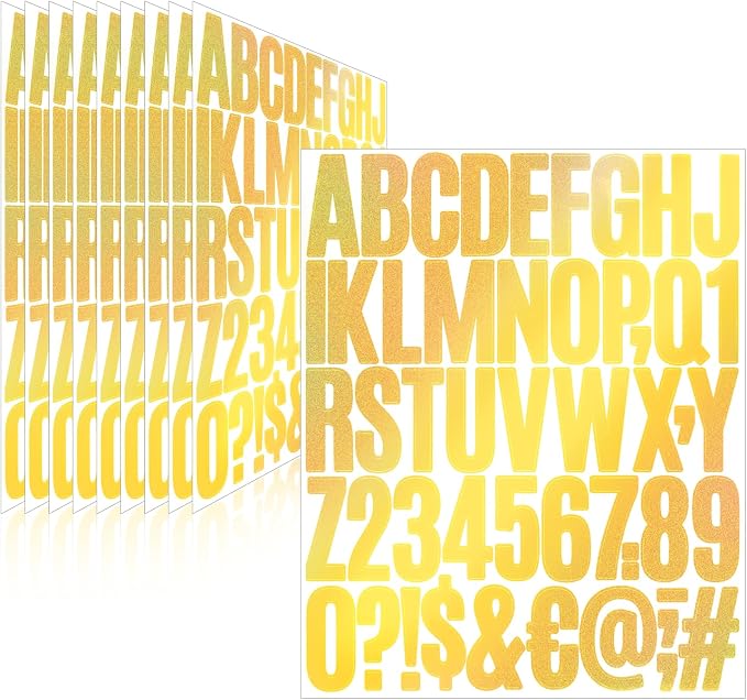 Letter Stickers, Mailbox Numbers, 2 Inch Waterproof Vinyl Alphabet | 2 Inch by Llewyn