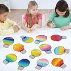 60PCS VBS 2026 Light Bulb Theme Cutouts Gradient Watercolor Light Bulb Bulletin - Image 7