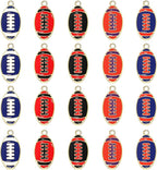 20PCS Sports Charms Enamel Basketball Baseball Pendant Charms - Image 5