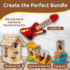 SparkJump Modern Birdhouse Woodworking Kit, Complete DIY Birdhouse - Image 5