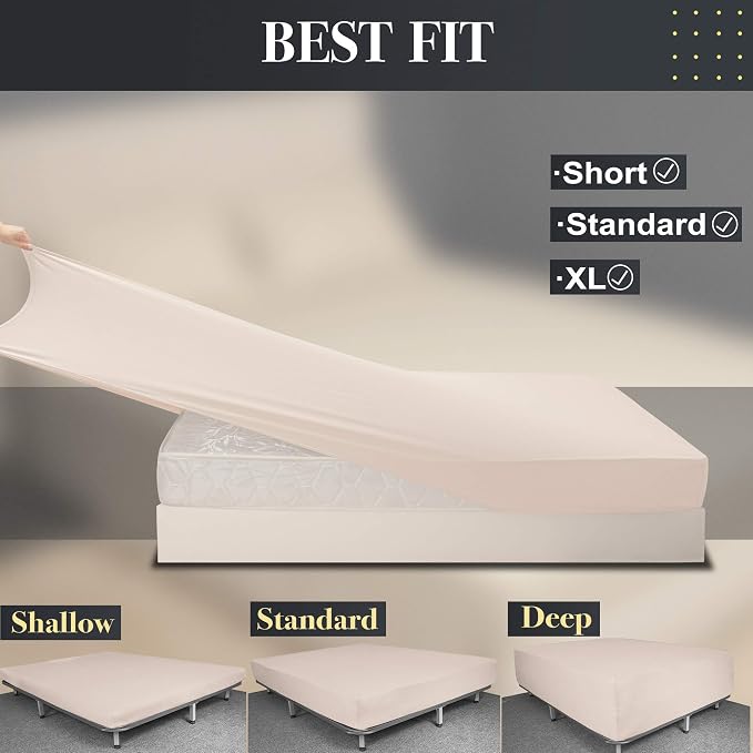 Stretchy Twin Size Fitted Sheet Only - Image 4