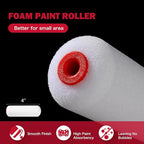 Mister Rui 11-Piece Foam Paint Roller Kit, 4-Inch Roller - Image 5