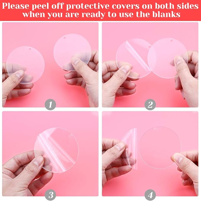 Audab Acrylic Keychain Blanks - Image 3