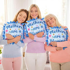 Chunful 6 Sets Christmas Fleece Tied Pillow Craft Kits Mothers are a Blessing - Image 4