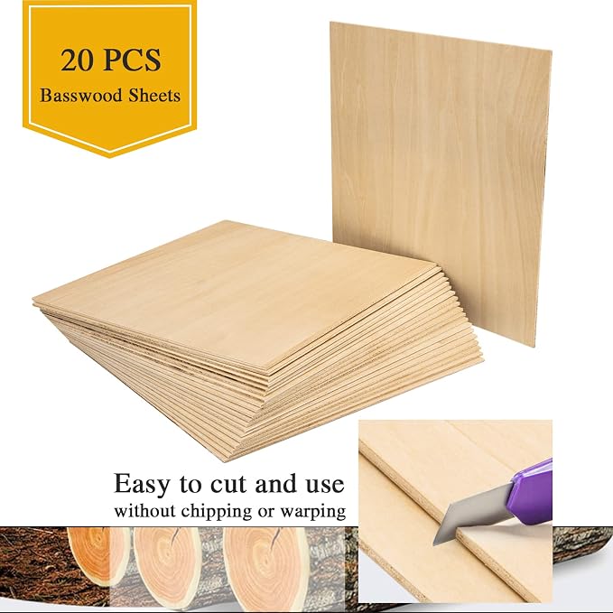Basswood Sheets 1/8" - 3mm Plywood Sheets - Image 3