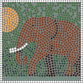 Art and Craft Kits for Adults: Make Your Own Mosaic, Square 20cm 7inch Majestic by ALEA+Mosaic