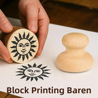 Falling in Art Wood Block Printing Baren, 2.5 Inches Baren Printmaking Tool - Image 5