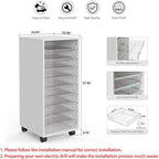 WOPITUES Storage Drawer Cart, Mobile Storage Cabinet, Makeup Storage - Image 3