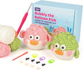 Totiro Crochet Kit for Beginners, Balloon Fish Amigurumi Starter Kit, Easy DIY by YourDestinationforFun