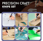 FOSHIO Precision Exacto Knife Set, 2 Pack Craft Knife - Image 7