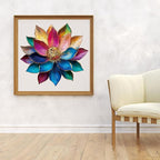 Bodhipnjoy Wooden Puzzles for Adults, 500 Pieces Stainless Glass Lotus Flower - Image 7