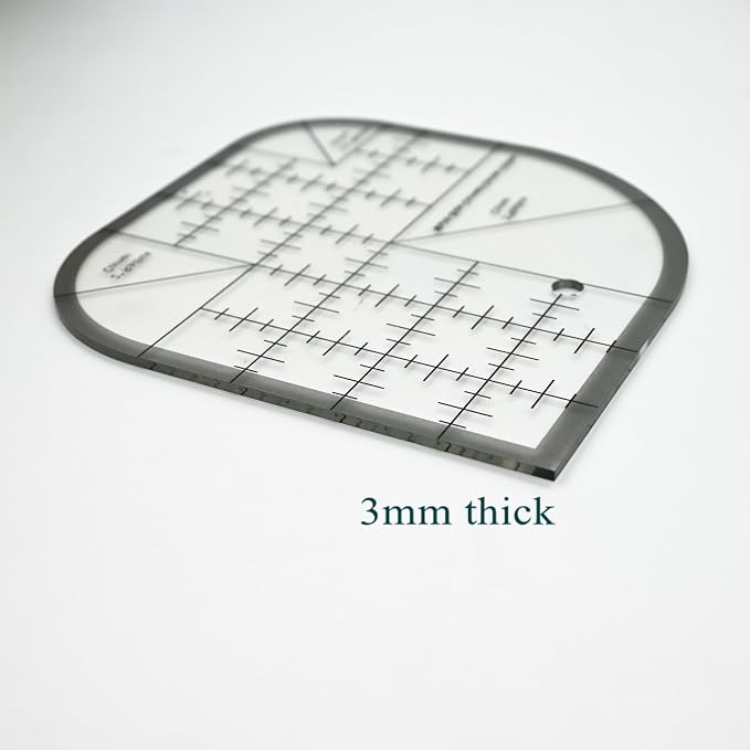 Quilting Ruler, Quilting Templates, Sewing Quilt Rulers, Acrylic Curved Corner - Image 3