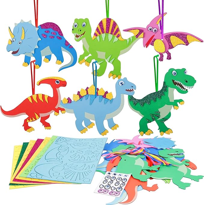 Fennoral 12 Pack Dinosaur Craft Kit by Fennoral