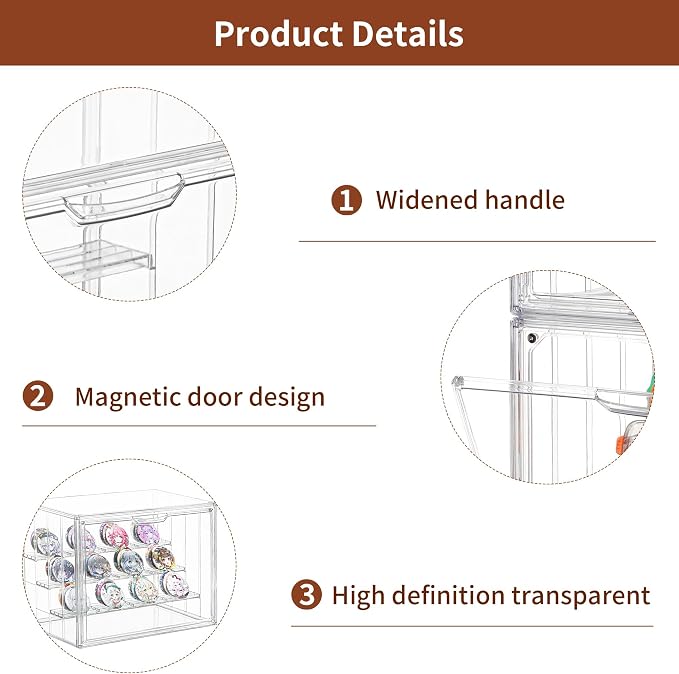 Clear Acrylic Display Case Upgrade 4 Tier Figure Display Case - Image 5