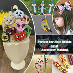 QPIXVB 1100PCS Pony Beads, Bulk Kandi Christmas Bead - Image 3