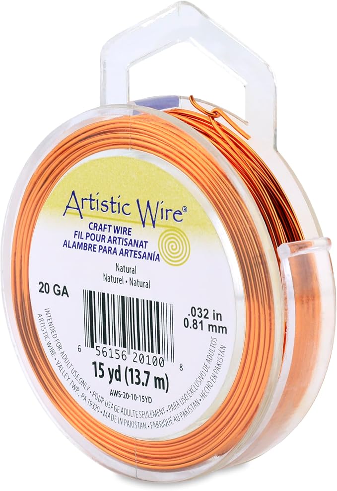 Artistic Wire, 20 Gauge Tarnish Resistant Colored Copper Craft Wire, 15 yd by Unknown