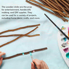 50Pcs Natural Twigs, Driftwood Branches, Unfinished Timber Rods - Image 7