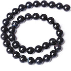 32PCS 12mm Natural Black Striped Agate Beads Gemstone Round Loose Beads - Image 5