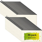 ZeeDix Canvas Zipper Pouch Bulk – 8.3 x 5 Inches Cotton Canvas Pouches by ZeeDix