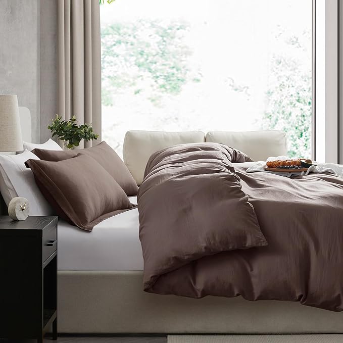 Nestl Chocolate Brown Duvet Cover Full Size - Image 7