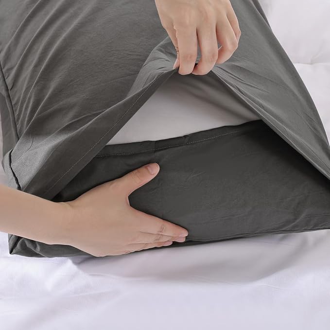 ROSGONIA Oversized Queen Comforter Charcoal Gray - Image 7