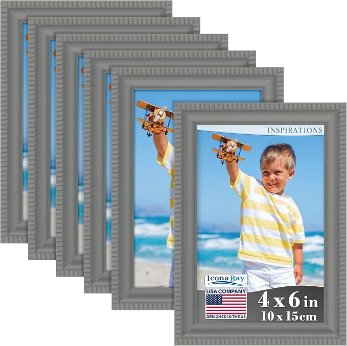 Icona Bay 5x7 Picture Frames, 6 Pack, Contemporary, Inspirations | These Icona - Image 2