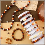 UPINS 1200Pcs Brown Pony Beads for Bracelets Jewelry Making DIY Crafts Brown - Image 3