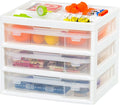 IRIS USA Fits 12" x 12" Paper, 3-Tier Desk Top Storage Unit by IRISUSA