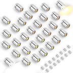 30pcs Miniature LED Lights, Warm White & Cool White Mini Electric Micro Tiny by BTFO