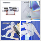 guangyintong Soft Metal Heat Transfer Vinyl Rainbow HTV Rolls, HTV Vinyl - Image 5