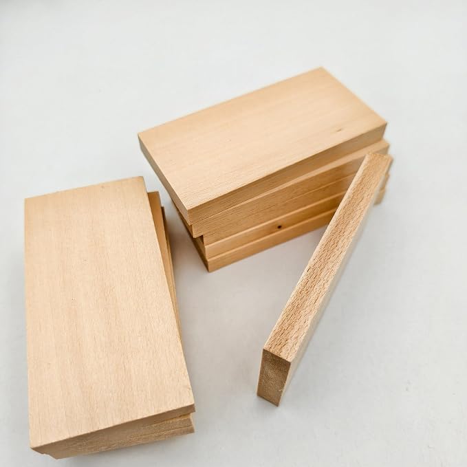10PCS Unfinished Basswood Blocks - Image 7