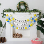 87 Pcs Friendship Lei Bracelet Birthday Banner Kit Necklace Garland - Image 6