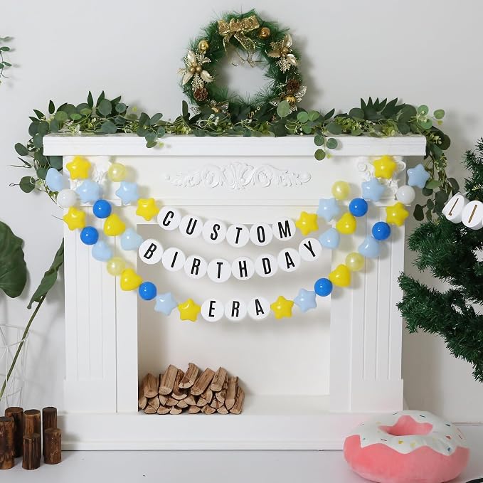 87 Pcs Friendship Lei Bracelet Birthday Banner Kit Necklace Garland - Image 6
