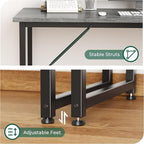 Huuger Computer Desk, 48 Inch Office Desk, Gaming Desk - Image 8
