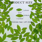 LITMIND 120 Pieces Olive Green Textured Transparent Mosaic Glass Petals & - Image 4