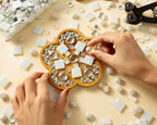 Lanyani 430Pcs Iridescent White Glass Mosaic Tiles Variety Styles Mosaic Tiles - Image 6