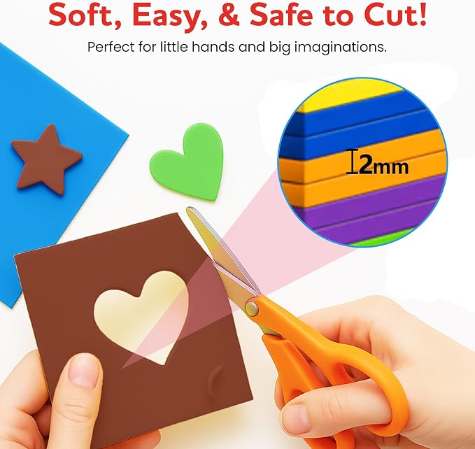 Self-Adhesive EVA Foam Sheets for Crafts – 2mm Thickness 8 Brown Sheets - Image 4