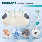 DUMOS Cervical Pillow for Neck and Shoulder, Contour Memory Foam Pillow - Image 5