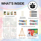 4 Pack Framed Paint by Numbers Kit - Image 5