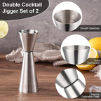 Briout Jigger for Bartending, Double Cocktail Jigger Japanese Premium 304 Food - Image 2