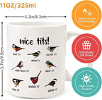 Jigfoxy Nice Tits Bird Mug, Funny Birds Coffee Mugs, Gifts - Image 3