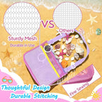 qiipii 1 Pack Beach Mesh Bag Shell Collecting Bag Beach Sand Toy Bags - Image 4