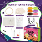 yuegool 6PCS Enchanted Oddities Punch Needle Coasters Kit – Easy DIY Embroidery - Image 2