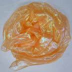Orange Iridescent Organza Fabric - Image 8