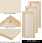 ADXCO 8 Pack Wood Panels 6 x 12 inch Wooden Canvas Board Unfinished Wooden - Image 5
