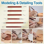 Amrules Clay Tools Kit, Double Head Practical Polymer Tool Set Suitable - Image 6