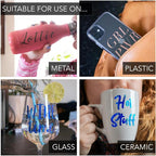 Permanent Glitter Vinyl for Cricut Sparkle Holographic Vinyl Adhesive Sheets - Image 4