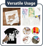 6 Pieces Abstract Face Pattern Stencils, 11.7x8.3 inch A4 Size Reusable Picasso - Image 7