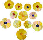 Esweny 12 Flower Stained Glass Mosaic Tiles by Esweny