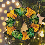Ginkgo Wreath Acrylic Suncatcher Stained Glass Effect Window Car Hanging - Image 6